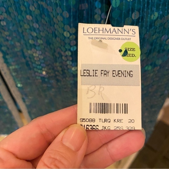 NWT~Vintage LESLIE FAY Women Silk Evening Sequin Embellished Party Jacket-Medium - Picture 8 of 8